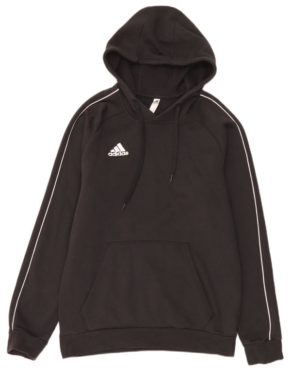 Felpa con cappuccio da uomo Adidas Medium in cotone nero