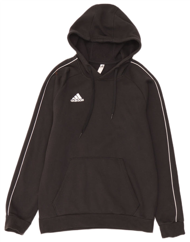 Felpa con cappuccio da uomo Adidas Medium in cotone nero