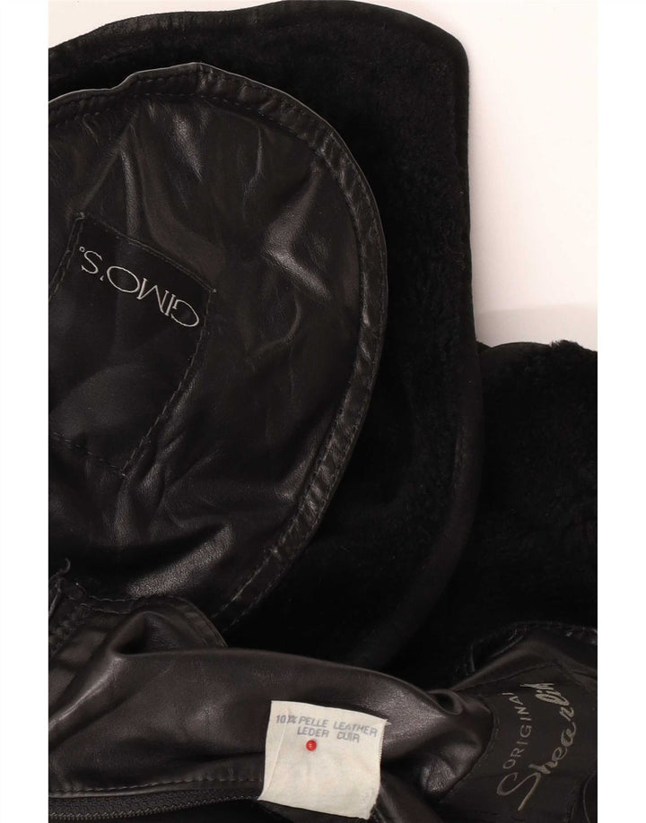 Gimo's Giacca in shearling da uomo UK 40 Large Nera
