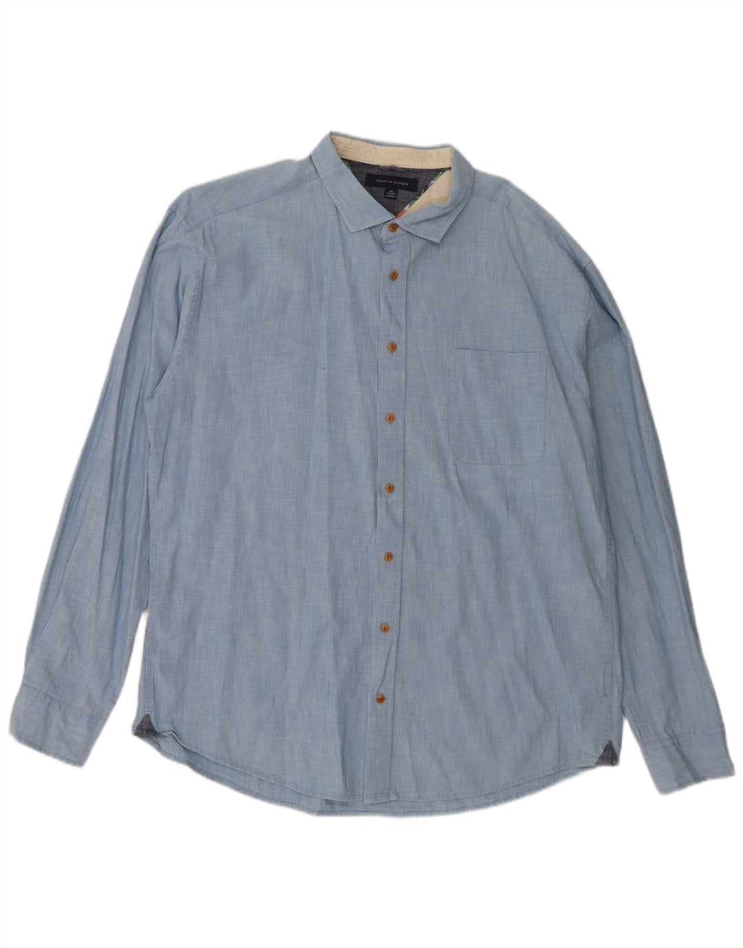 Camicia da uomo Tommy Hilfiger 2XL cotone blu