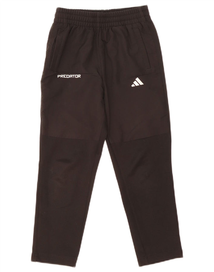 Pantaloni della tuta da ragazzo Adidas 7-8 anni in poliestere nero