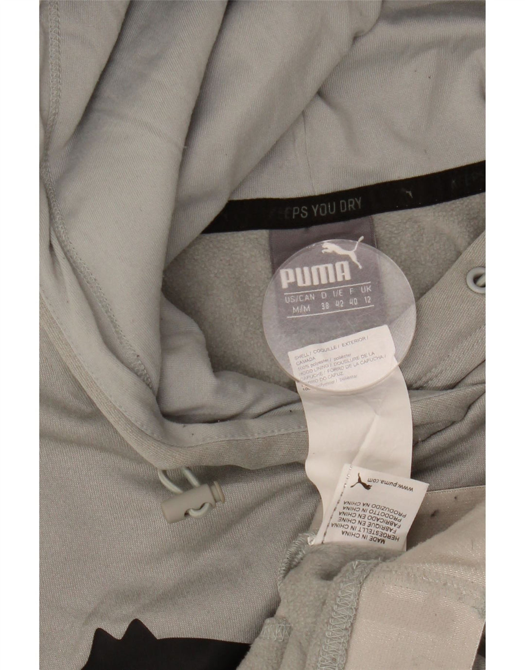 Felpa con cappuccio grafica da donna PUMA UK 12 Poliestere grigio medio