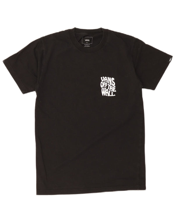T-shirt grafica da uomo con vestibilità classica Vans, piccola, in cotone nero
