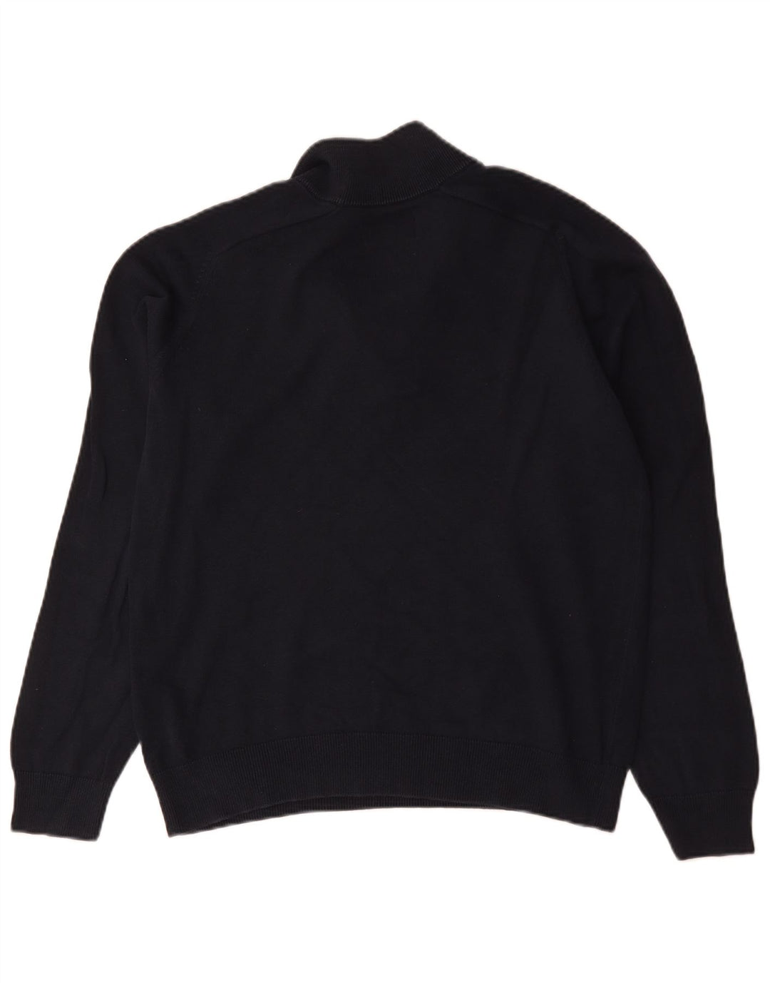 Farah Maglione da uomo con vestibilità moderna e collo con zip, cotone medio blu navy