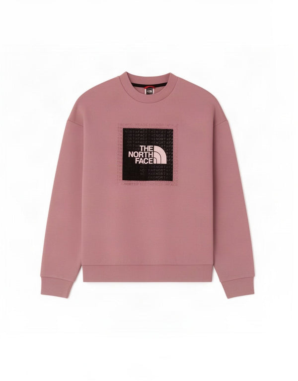 Felpa oversize con grafica da donna The North Face UK 10 Small Rosa