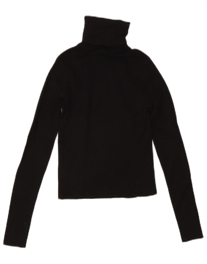 Top corto da donna Zara a maniche lunghe UK 8 piccolo in viscosa nera