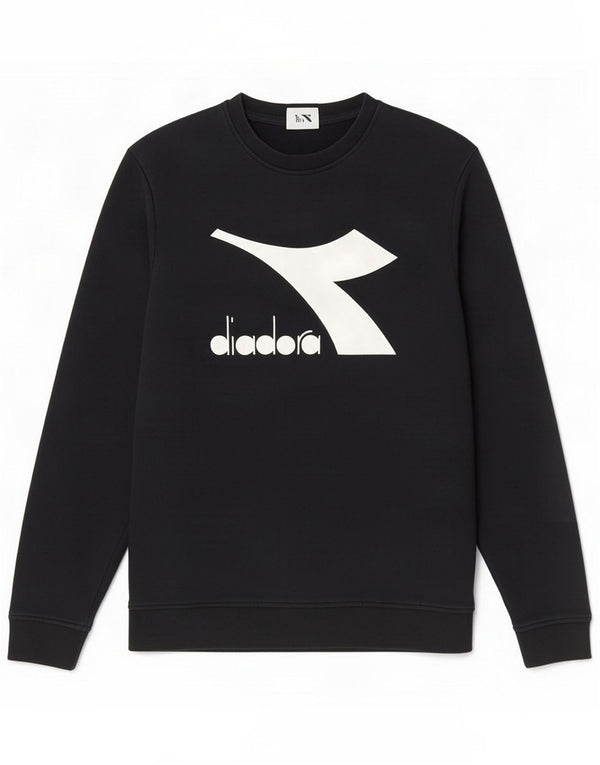Diadora Mens Graphic Sweatshirt Jumper Small Black Cotton