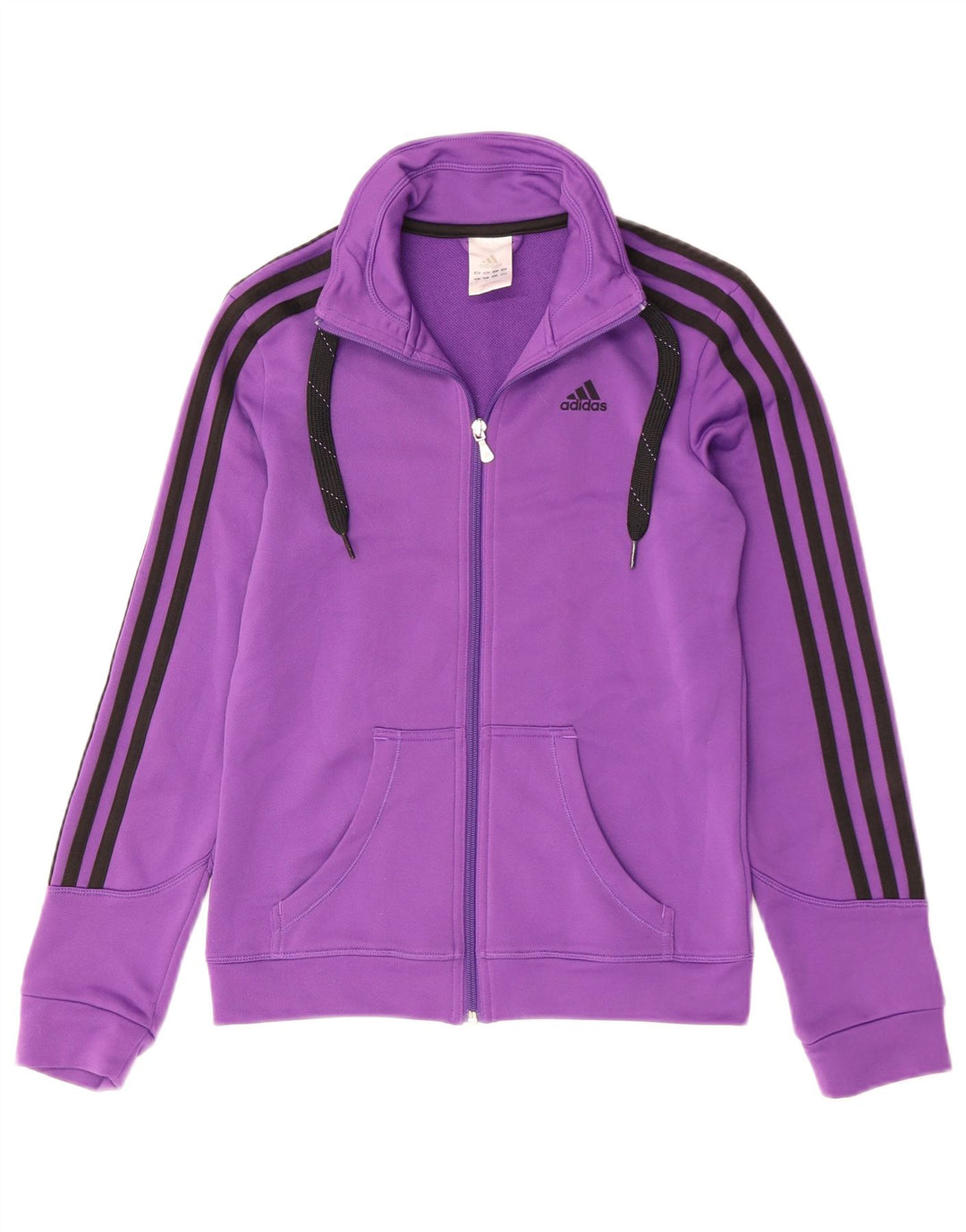 ADIDAS Giacca da tuta da donna UK 10 Small Viola Poliestere