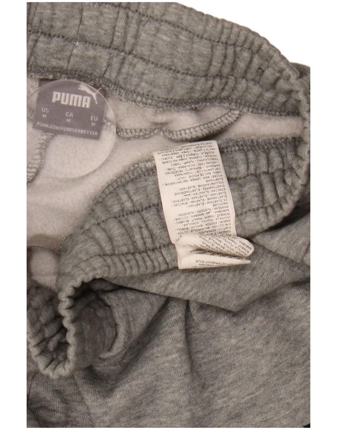 Pantaloni da tuta da uomo Puma Joggers in cotone chiazzato grigio medio