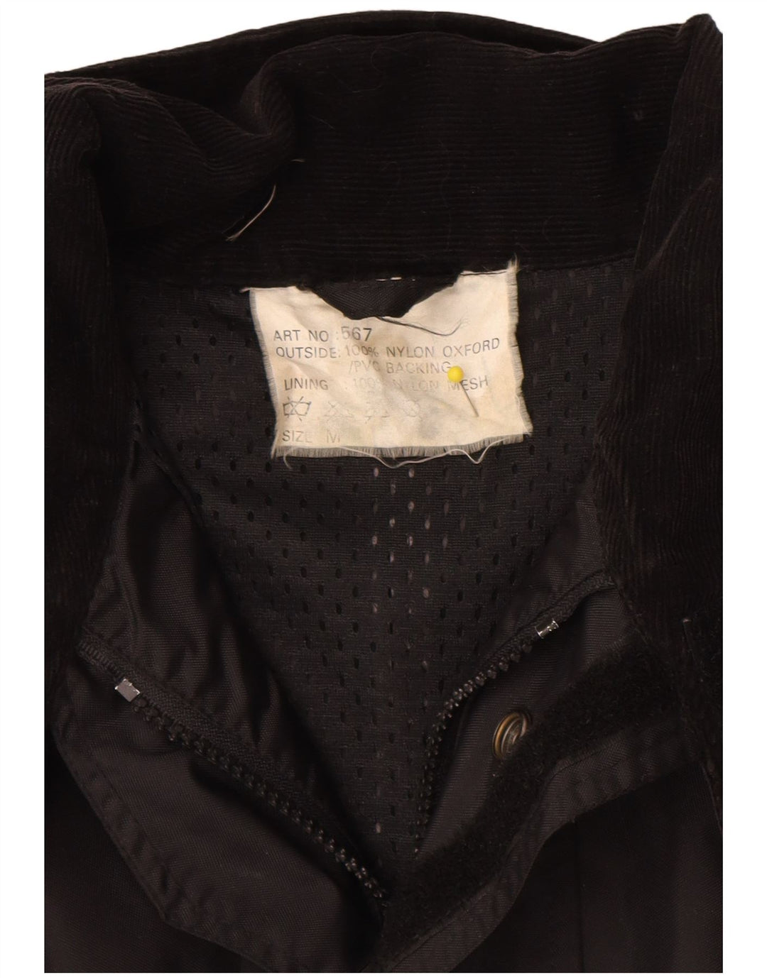 Giacca da moto Racer Utility da uomo a ruota libera UK 38 nylon nero medio