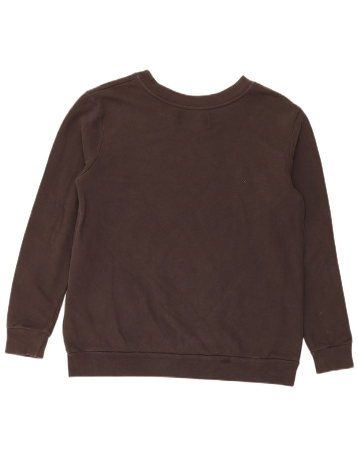 Calvin Klein Jeans Felpa grafica da uomo Maglione piccolo in cotone marrone