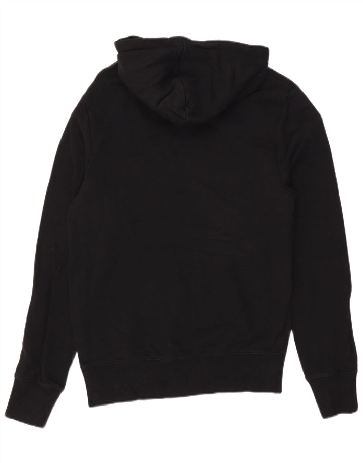 Felpa con cappuccio grafica da uomo Fred Perry piccola in cotone nero