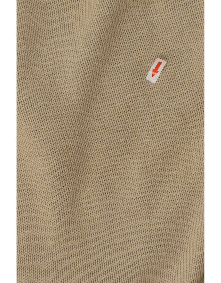 Murphy & Nye Maglione da uomo con collo alto e collo alto da uomo in cotone beige medio