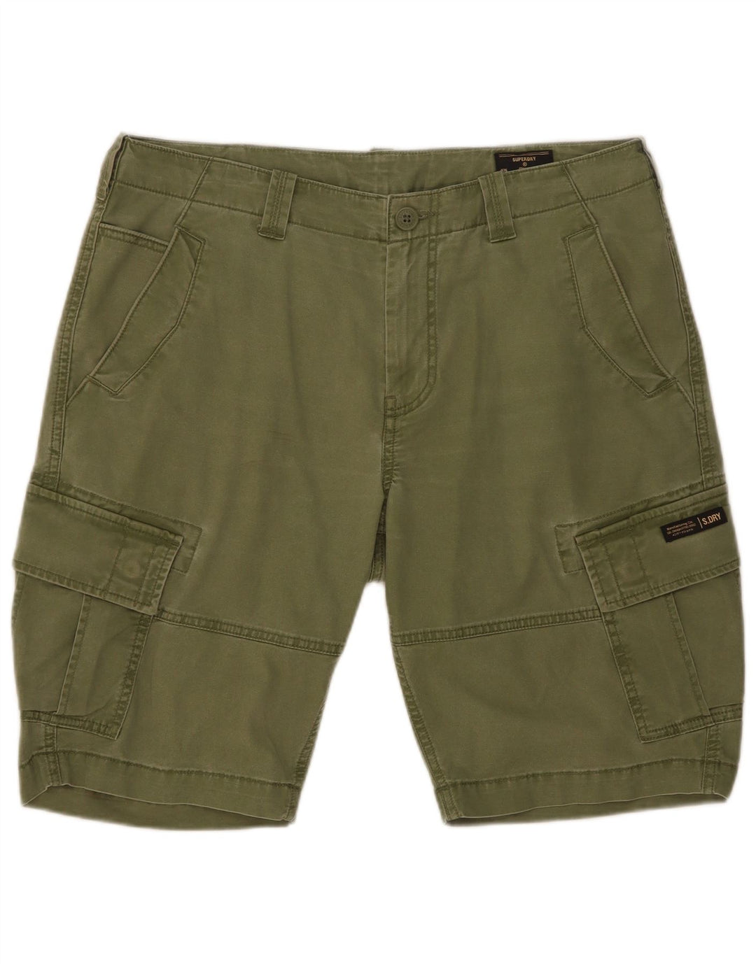 Pantaloncini cargo da uomo Superdry W34 Large Green Cotton
