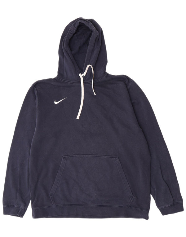 Felpa con cappuccio da uomo Nike XL in cotone blu navy