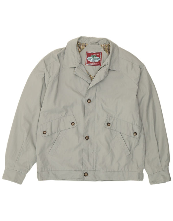European Project Mens Bomber Jacket UK 40 Large Grey Polyester