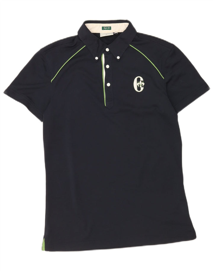 Polo da uomo Conte of Florence piccola in poliestere blu navy
