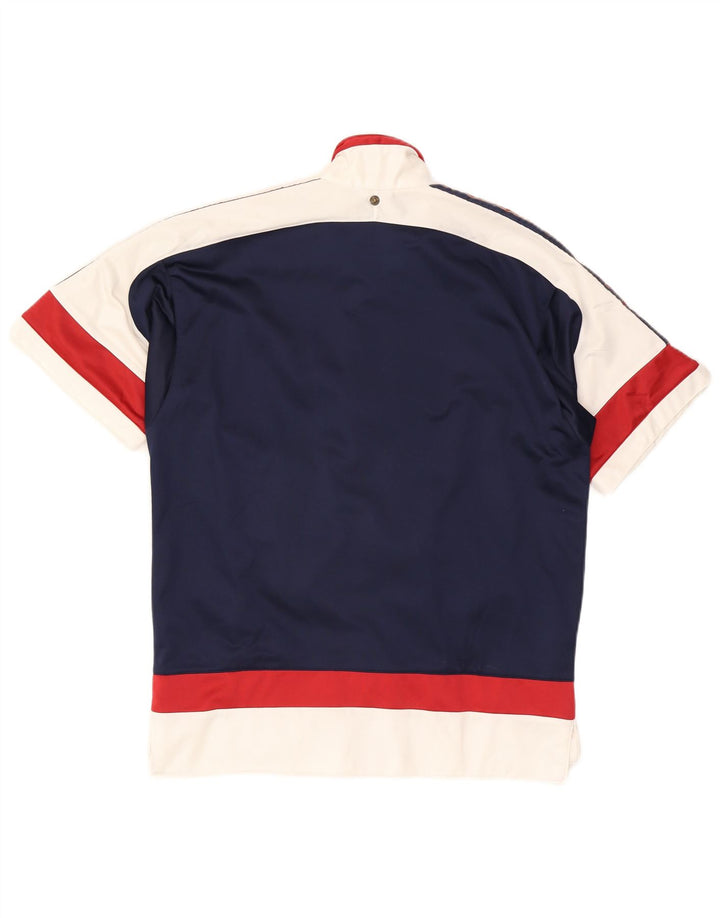 Giacca da tuta da uomo a maniche corte Champion Small Colorblock blu navy