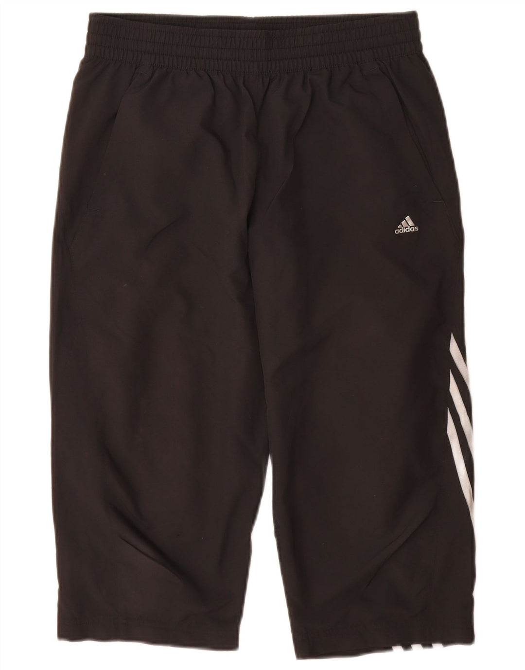 Pantaloni da tuta Adidas Climacool Capri da ragazzo 15-16 anni in poliestere nero
