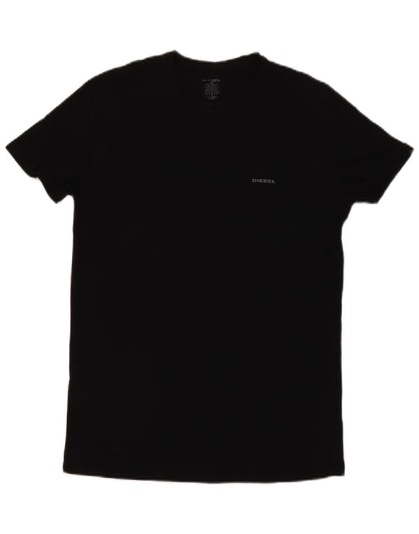 T-shirt da uomo Diesel Top in cotone nero medio