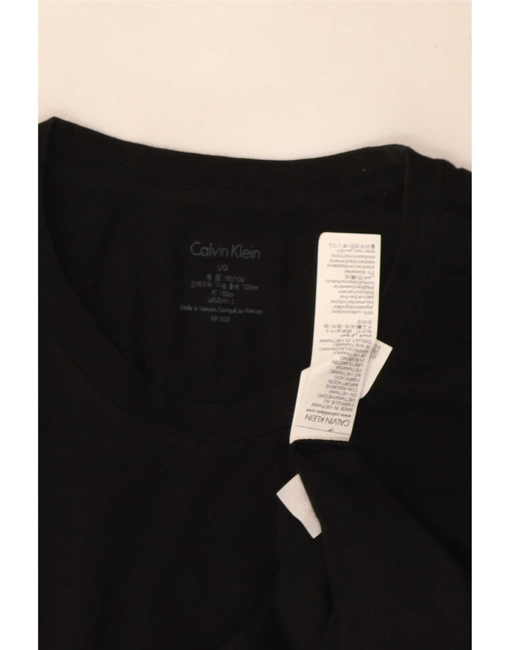 T-shirt da uomo Calvin Klein Top grande in cotone nero