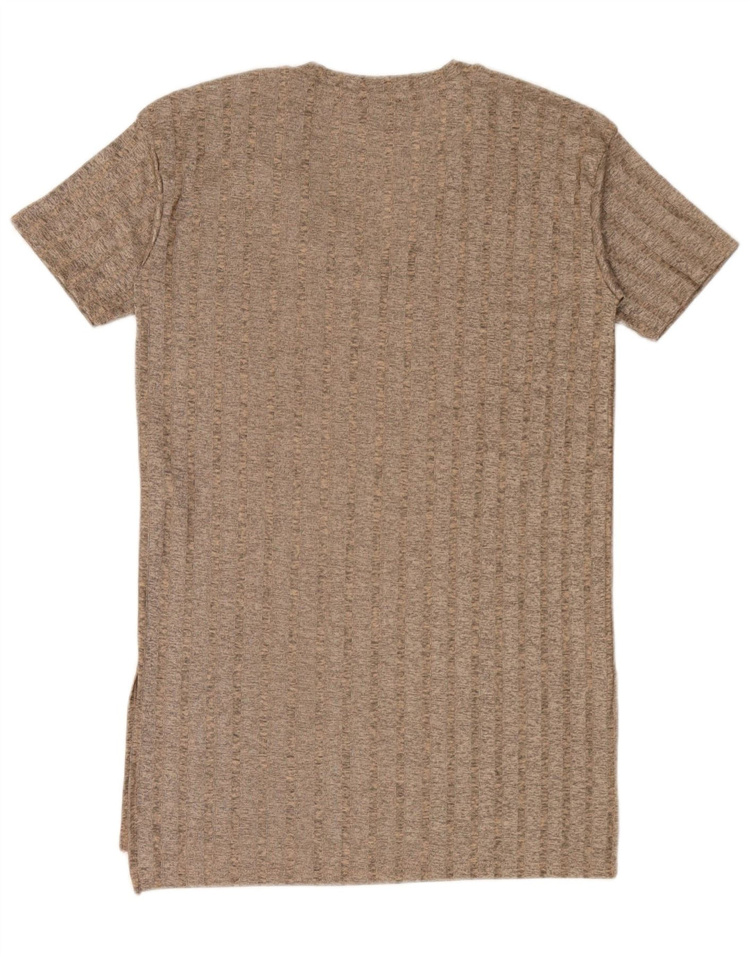 Abito T-shirt da donna Zara UK 16 Large Marrone Poliestere