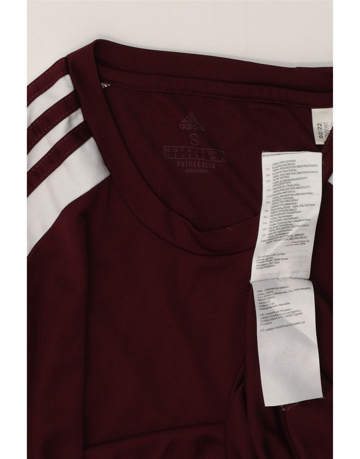 T-shirt grafica ADIDAS da uomo Aeroready, piccola, in poliestere bordeaux