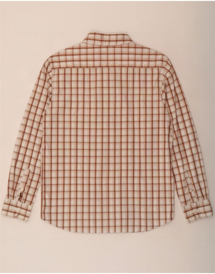 Camicia da uomo Wrangler in cotone a quadri beige medio