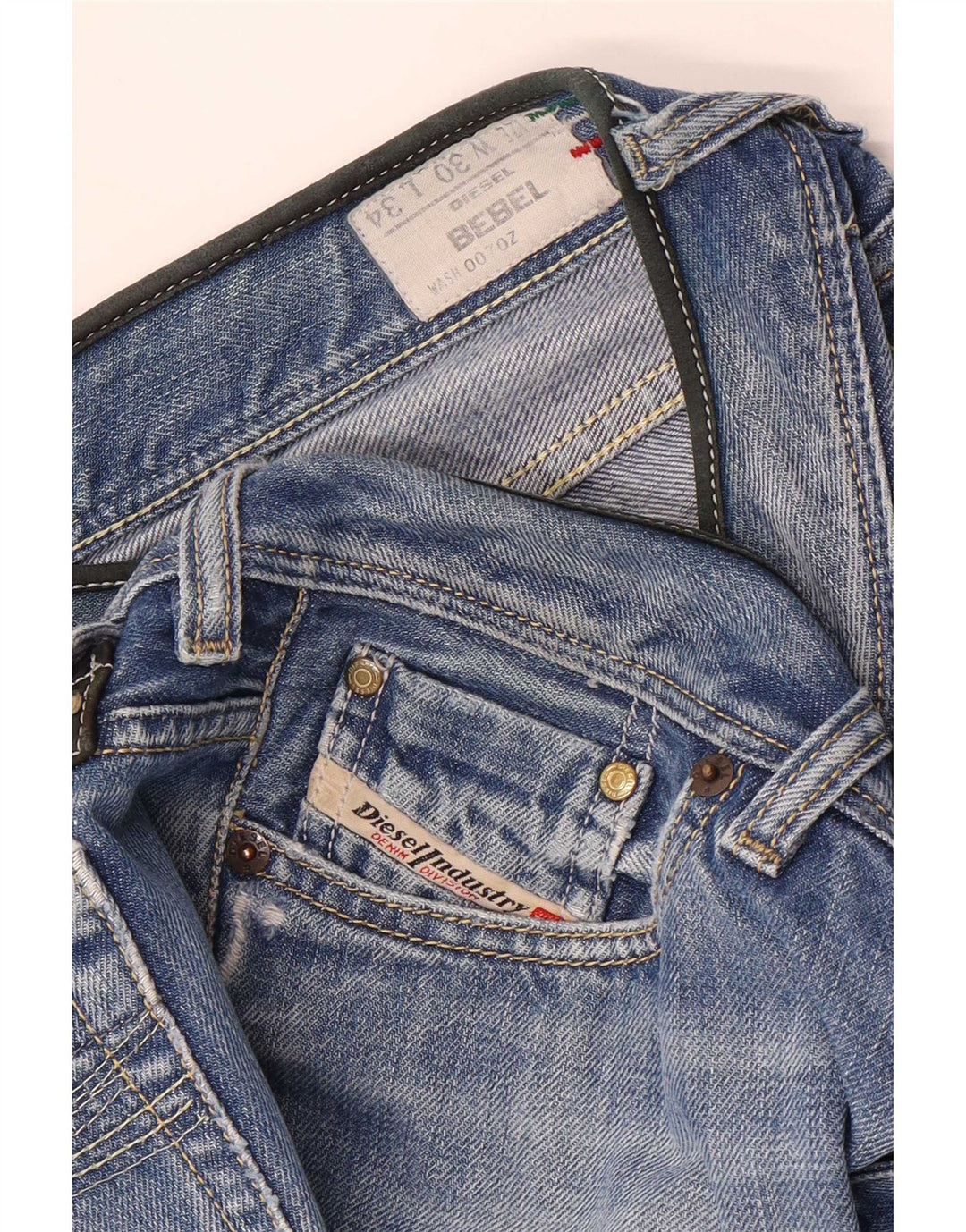 Jeans bootcut BEBEL da donna Diesel W30 L34 cotone blu