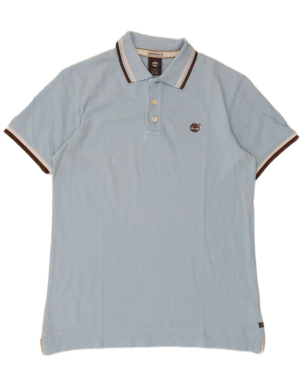 Polo Timberland da uomo Earthkeepers vestibilità regolare blu medio a righe
