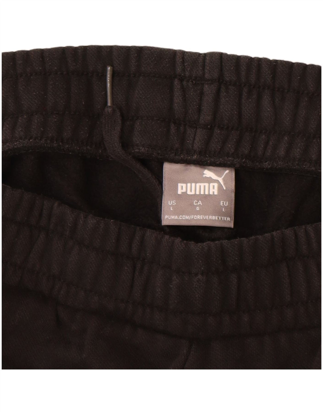 Pantaloni da tuta da uomo Puma Large in cotone nero