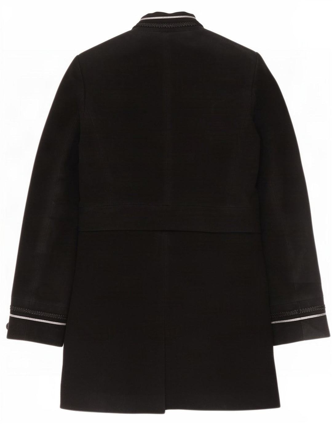 Cappotto Zara da donna UK 12 cotone nero medio