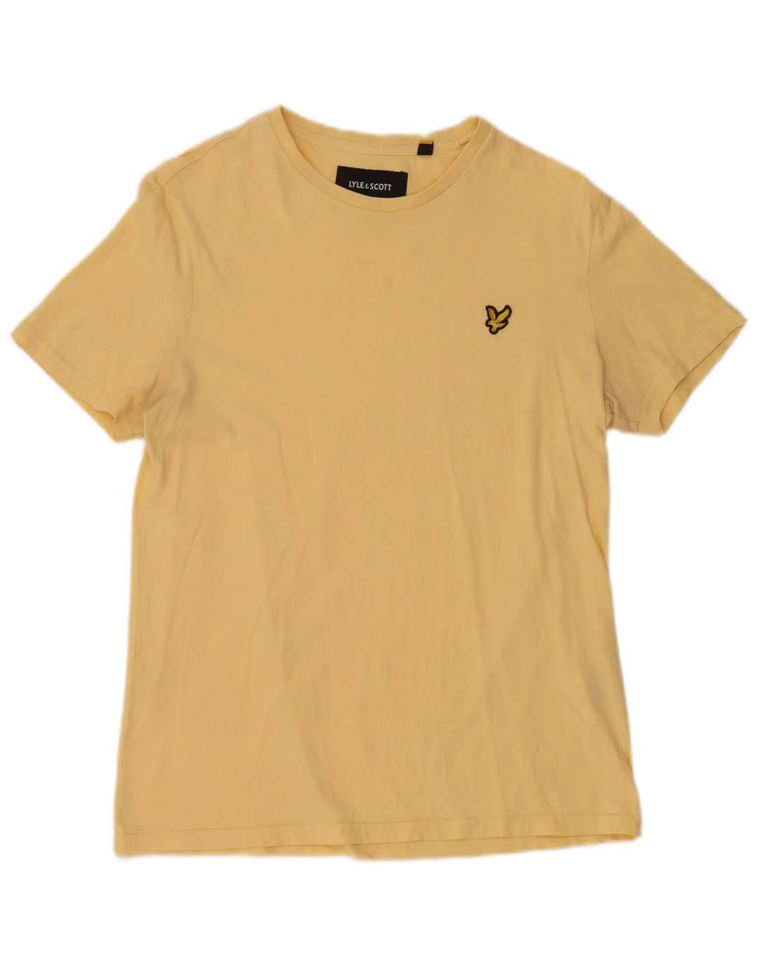 T-shirt da uomo LYLE & SCOTT Top piccola in cotone giallo