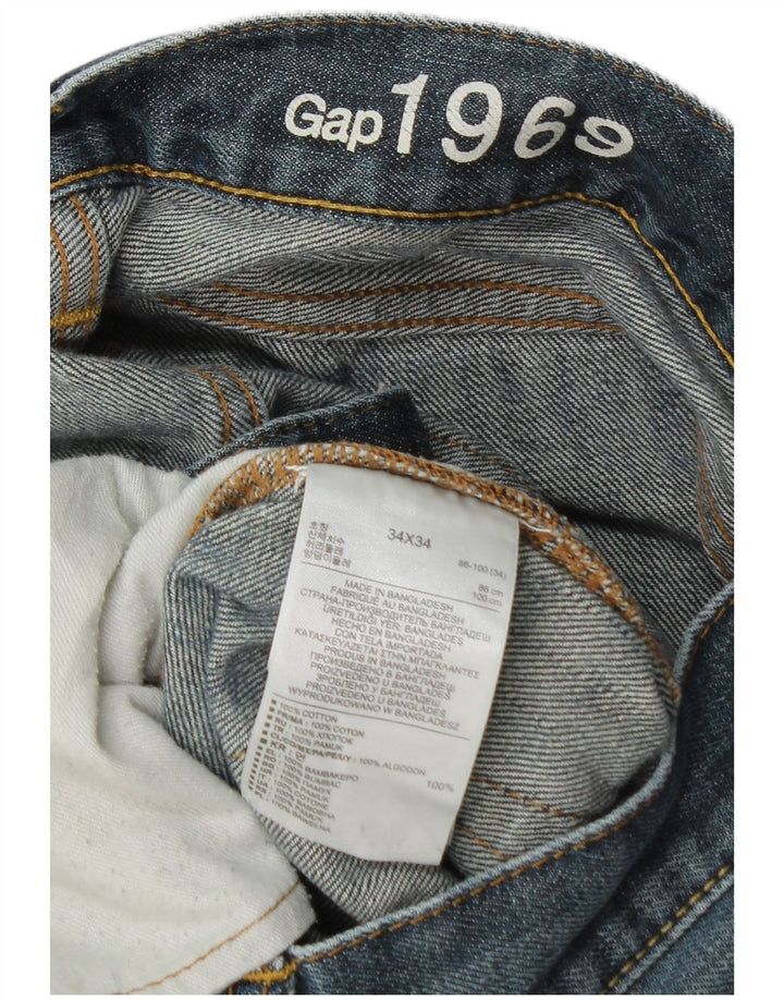 Jeans dritti da uomo Gap W34 L34 cotone blu