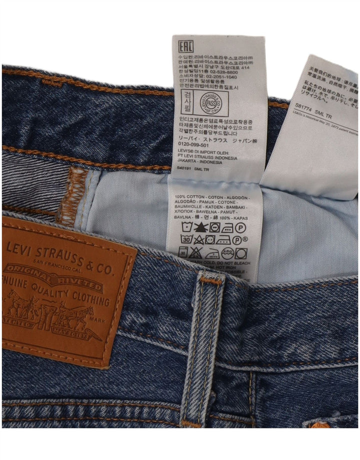 Gonna di jeans da donna Levi's W32 Large in cotone blu