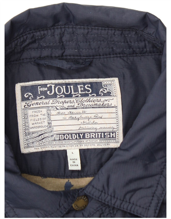 JOULES Giacca trapuntata da uomo UK 40 Large Blu Navy in poliammide