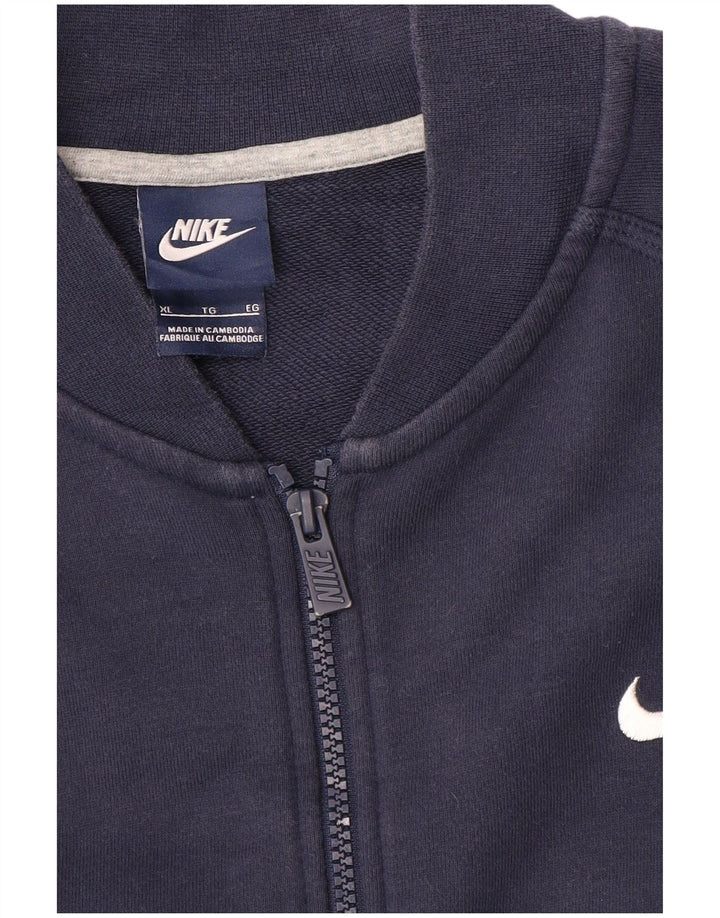 Giacca da ginnastica da uomo Nike XL in cotone blu navy