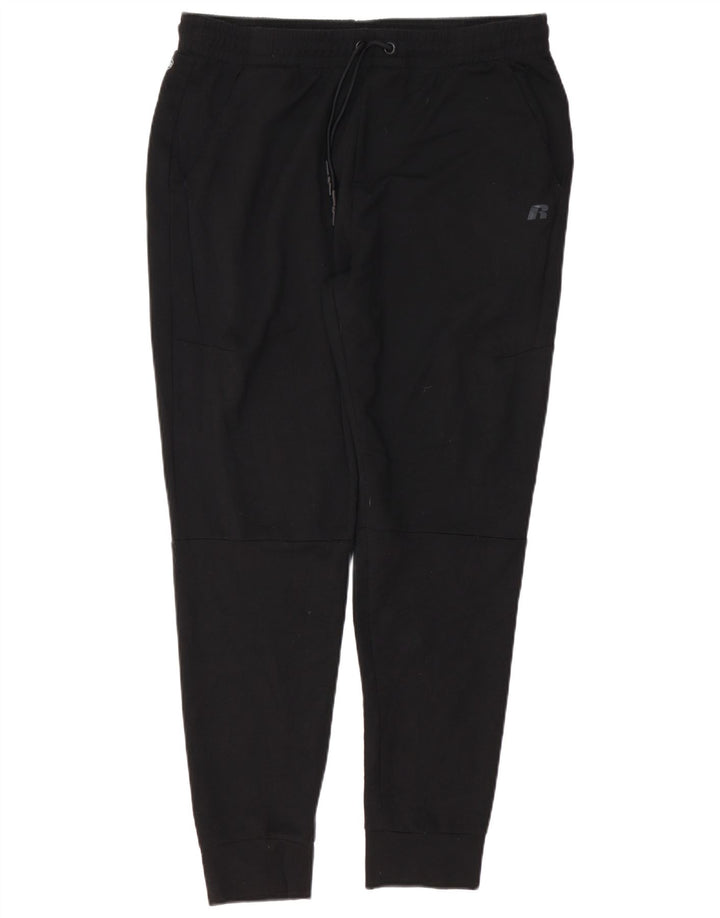 RUSSELL ATHLETIC Pantaloni da tuta da uomo Joggers Large Poliestere nero