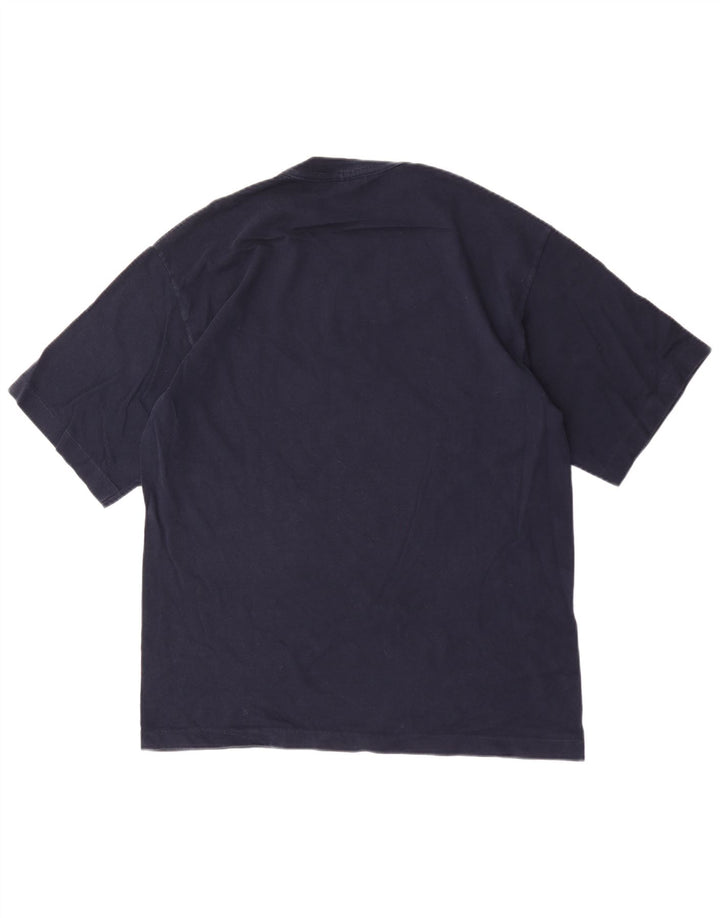 T-shirt da uomo Champion Top Large in cotone blu navy