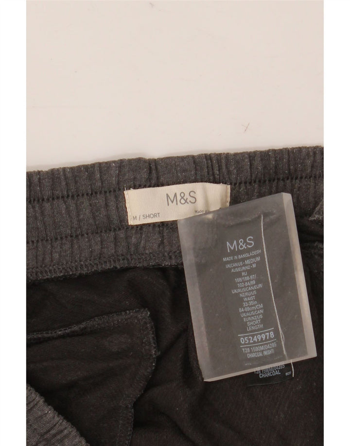 Pantaloni da tuta da uomo Marks & Spencer in cotone grigio medio