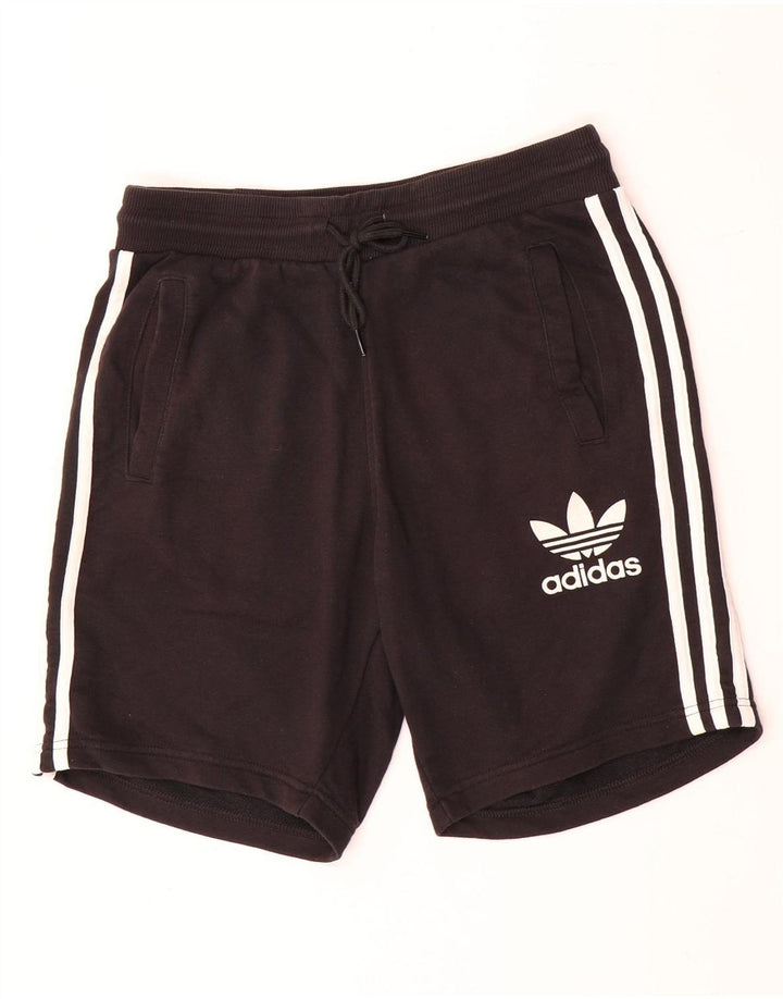 Pantaloncini sportivi Adidas da uomo medio cotone nero