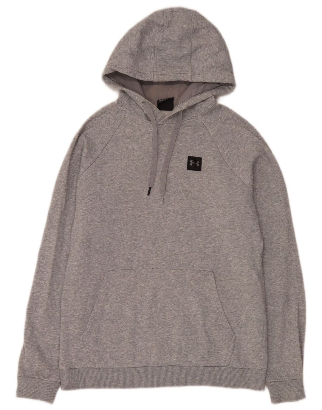Felpa con cappuccio da uomo Under Armour in cotone chiazzato grigio medio