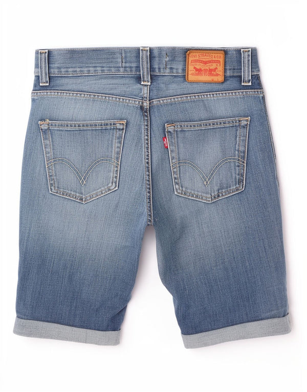 Pantaloncini di jeans Levi's 506 da uomo W31 cotone blu medio