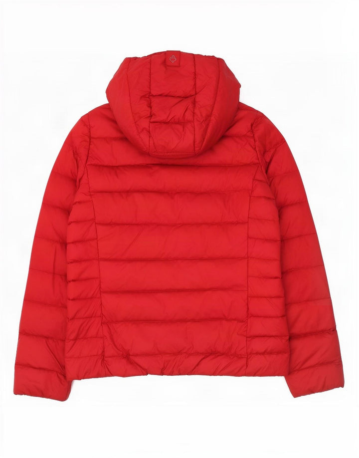 Giacca imbottita con cappuccio da donna Canadiens UK 16 Large rossa in poliammide