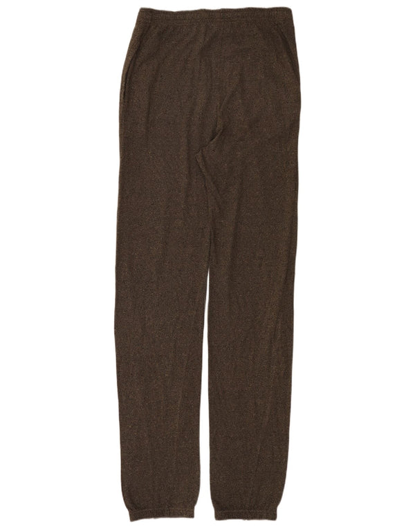 Pantaloni da tuta da donna Champion Joggers UK 14 Large Marrone screziato di cotone