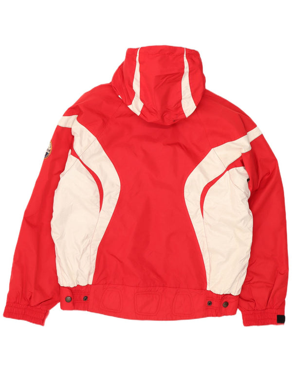 Giacca da sci con cappuccio da uomo Ladakh EU 50 Large Rosso Colourblock Poliestere