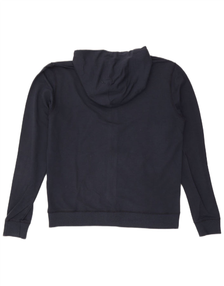 Maglione con cappuccio e zip da uomo Weird Fish grande in viscosa blu navy