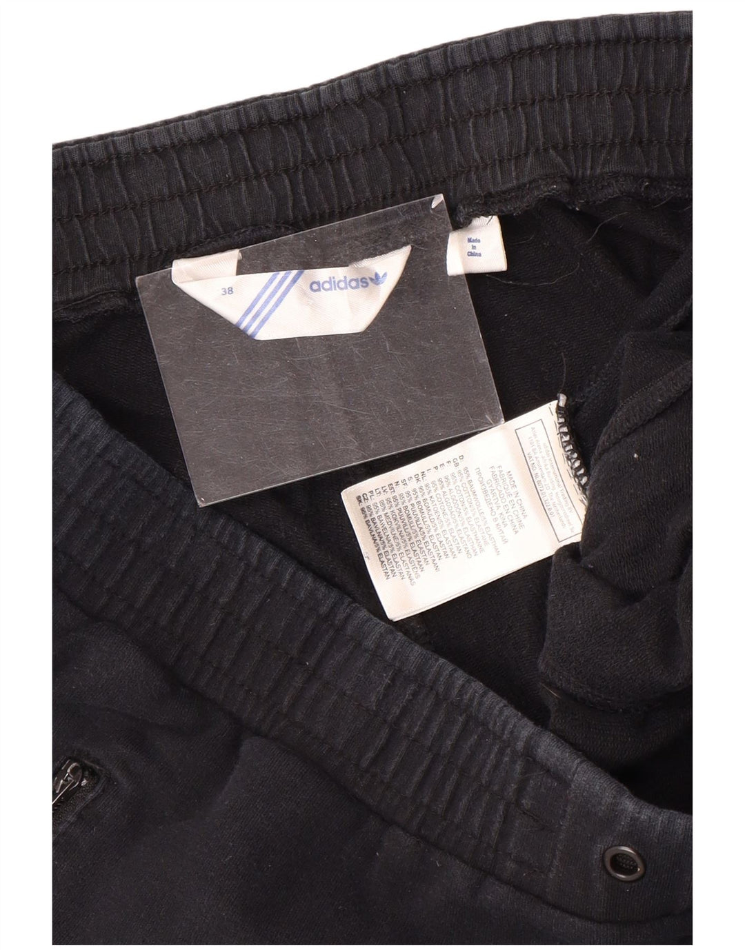 Pantaloni da tuta da uomo Adidas Joggers taglia 38 medio cotone nero
