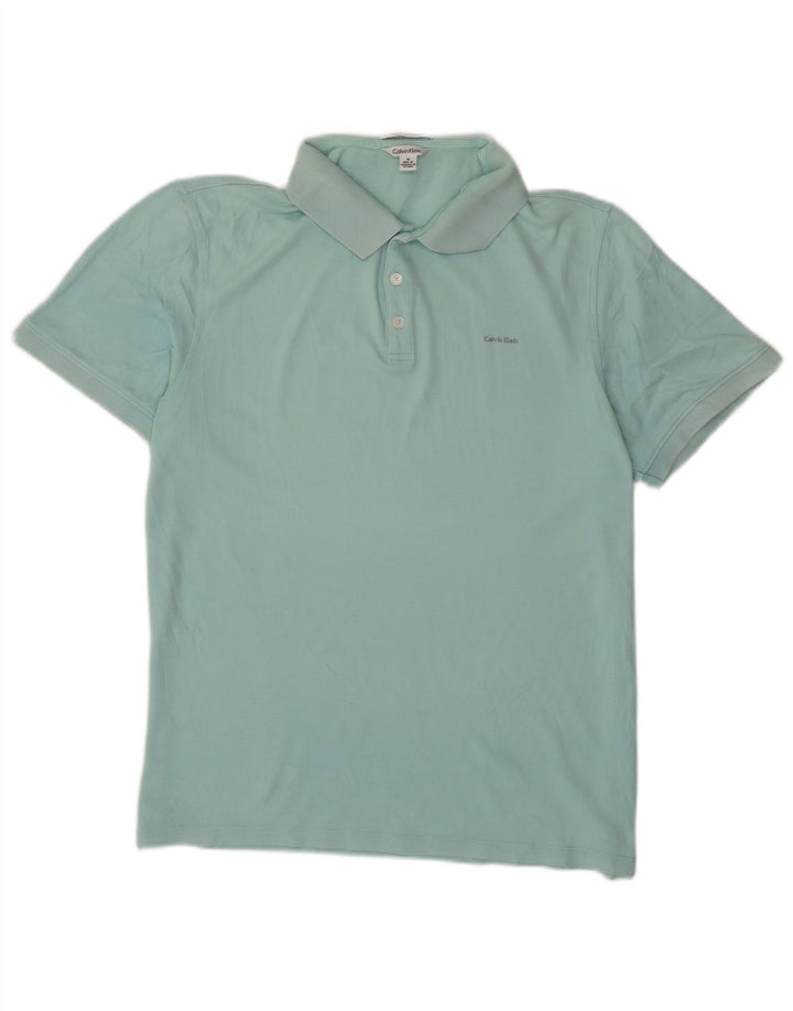 Polo da uomo Calvin Klein turchese medio