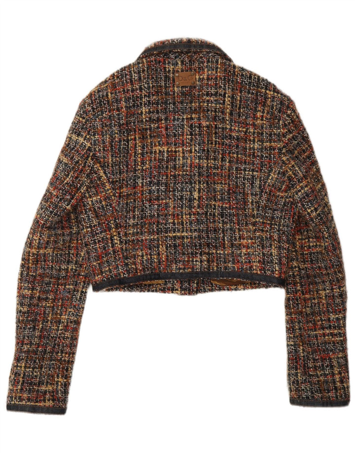 DOLCE & GABBANA Giacca blazer da donna UK 12 media multicolore screziata